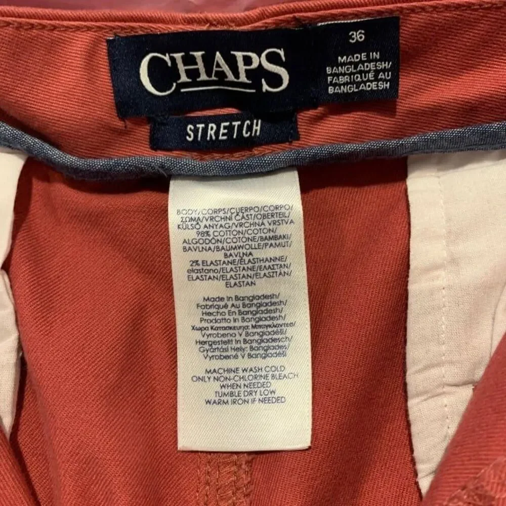 Chaps Shorts‎ Stretch Size 36 Salmon Color